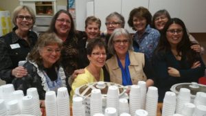 Chili volunteers left to right: Back row: Gerry Lloyd, Barbara Wilcox, Carel Edgerly, Sandi Peck, Carole Engstrom, and Claire Lucke Front row: Sherry Osmonovich, Shari Girard, Lauralee Northcutt and Juliet Bernritter 