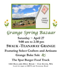 Grange Spring Bazaar 2024 @ Swauk-Teanaway Grange