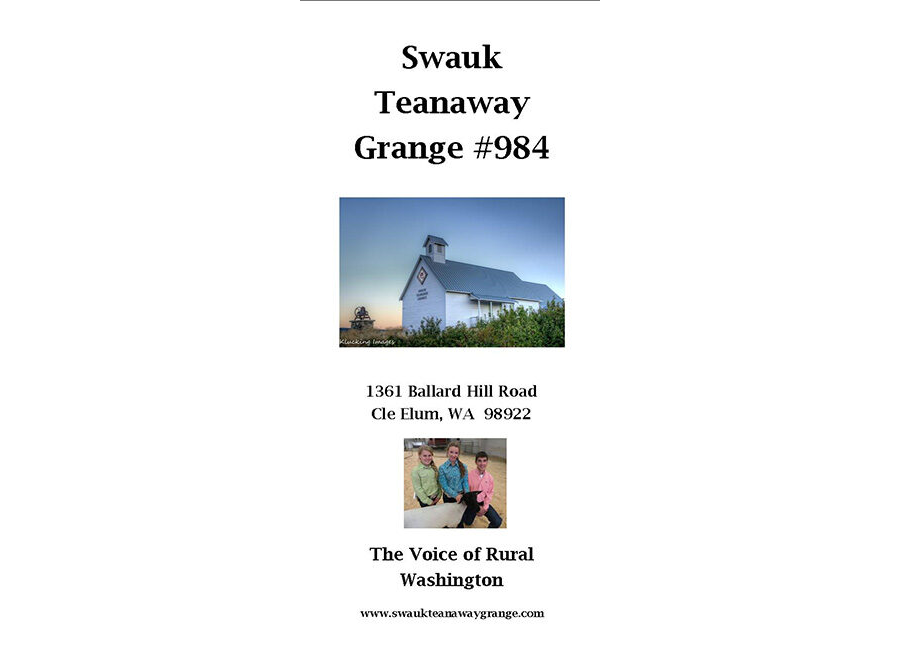 Grange Membership Application Brochure